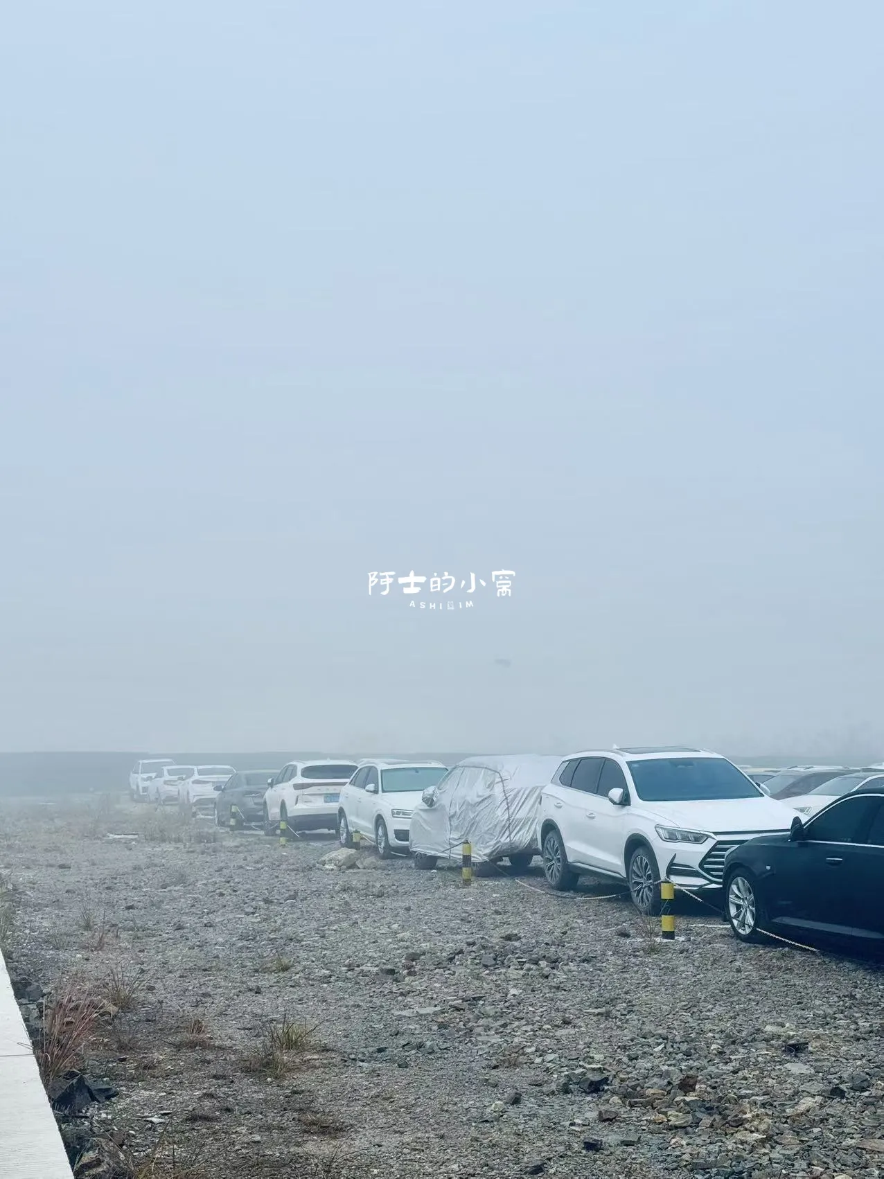迷雾下的停车场