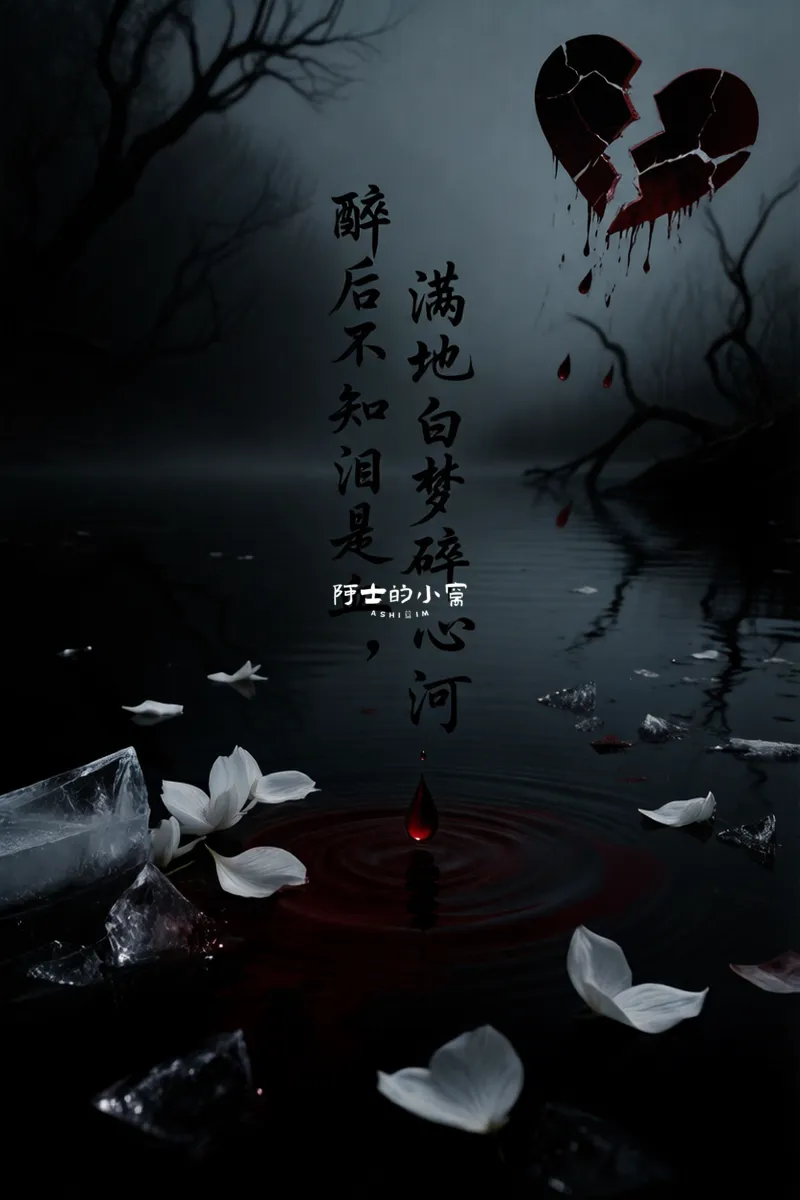 醉后不知泪是血，满地白梦碎心河