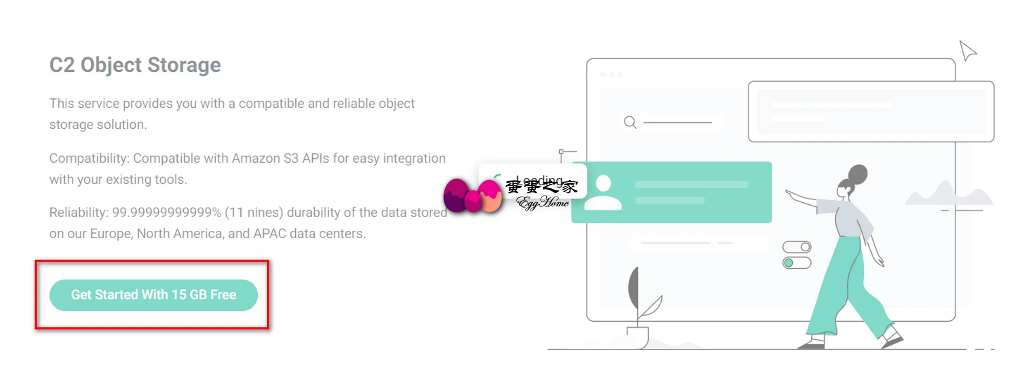 创建免费 C2 Object Storage 创建免费 C2 Object Storage