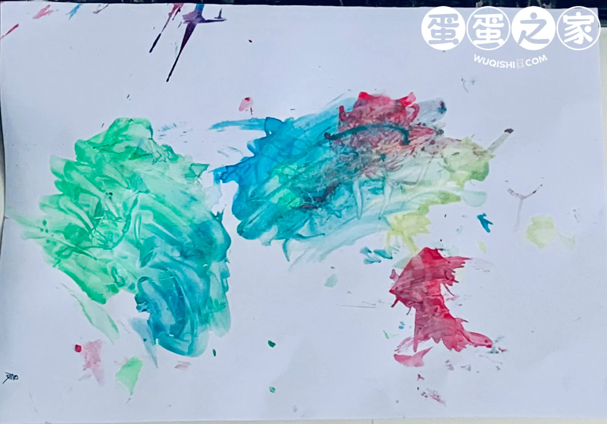 吹的画，本来是作章鱼，结果花到看不出来，哈哈
