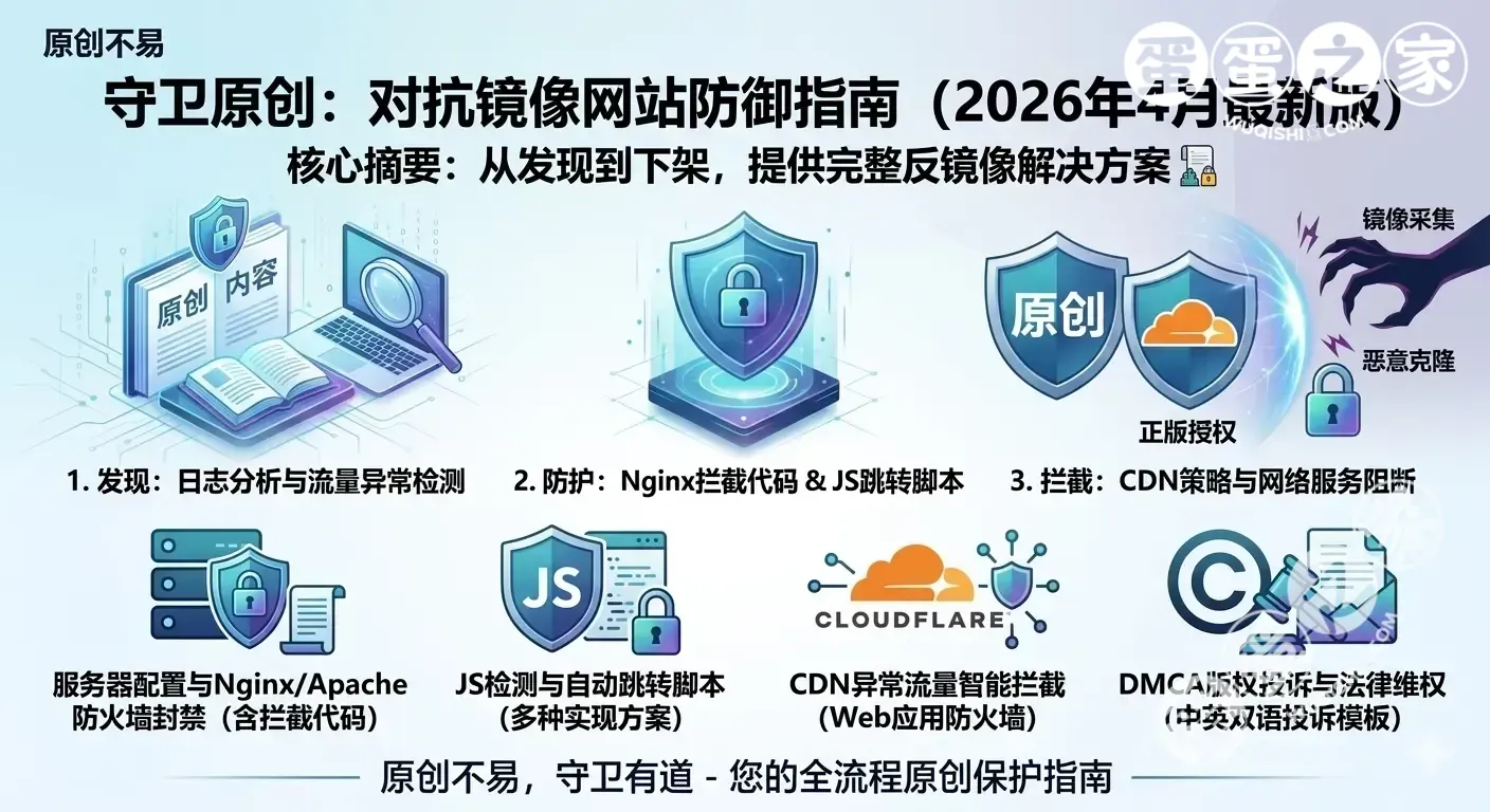 网站被镜像怎么办？2026年反镜像攻防实战指南