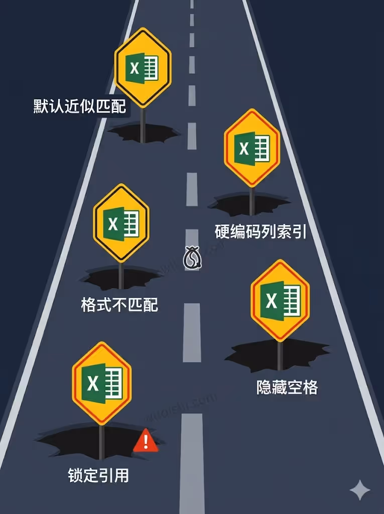 VLOOKUP 五大坑