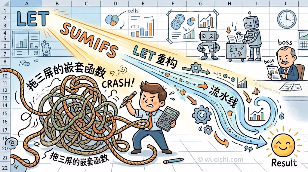 SUMIFS和LET函数——让 Excel 自己动起来